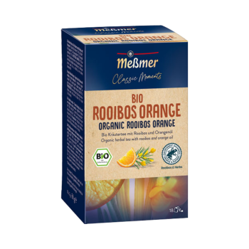 Meßmer Classic Moments Bio Rooibos Orange, Rooibostee, Teebeutel im Kuvert, 2. Entnahmefach/displaytauglich, 36g
